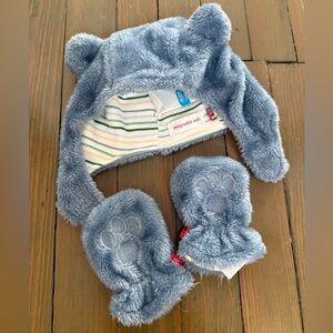 Magnetic Me Cozy Blue Bear Hat and Mittens